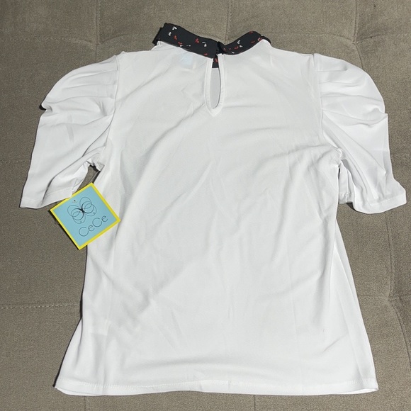 🥰🥰CeCe Collared Puff Sleeves Blouse🥰🥰 - Picture 8 of 9